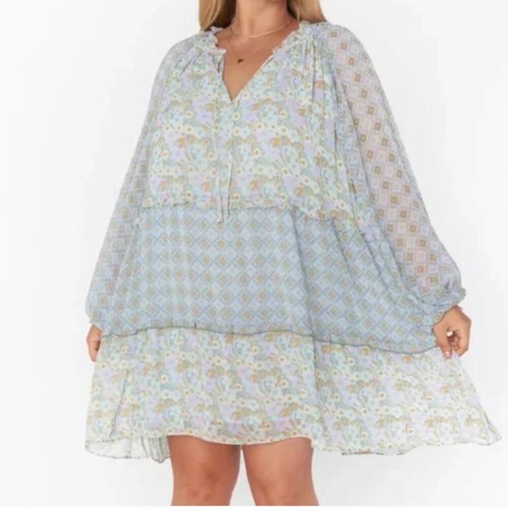Show Me Your MuMu Birdie Mini Dress - Primrose Print Mix
